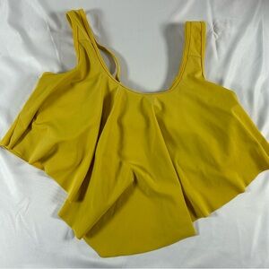Marinavida Women’s Flowy Swimsuit Top, Yellow, Beach Summer Perfect XL